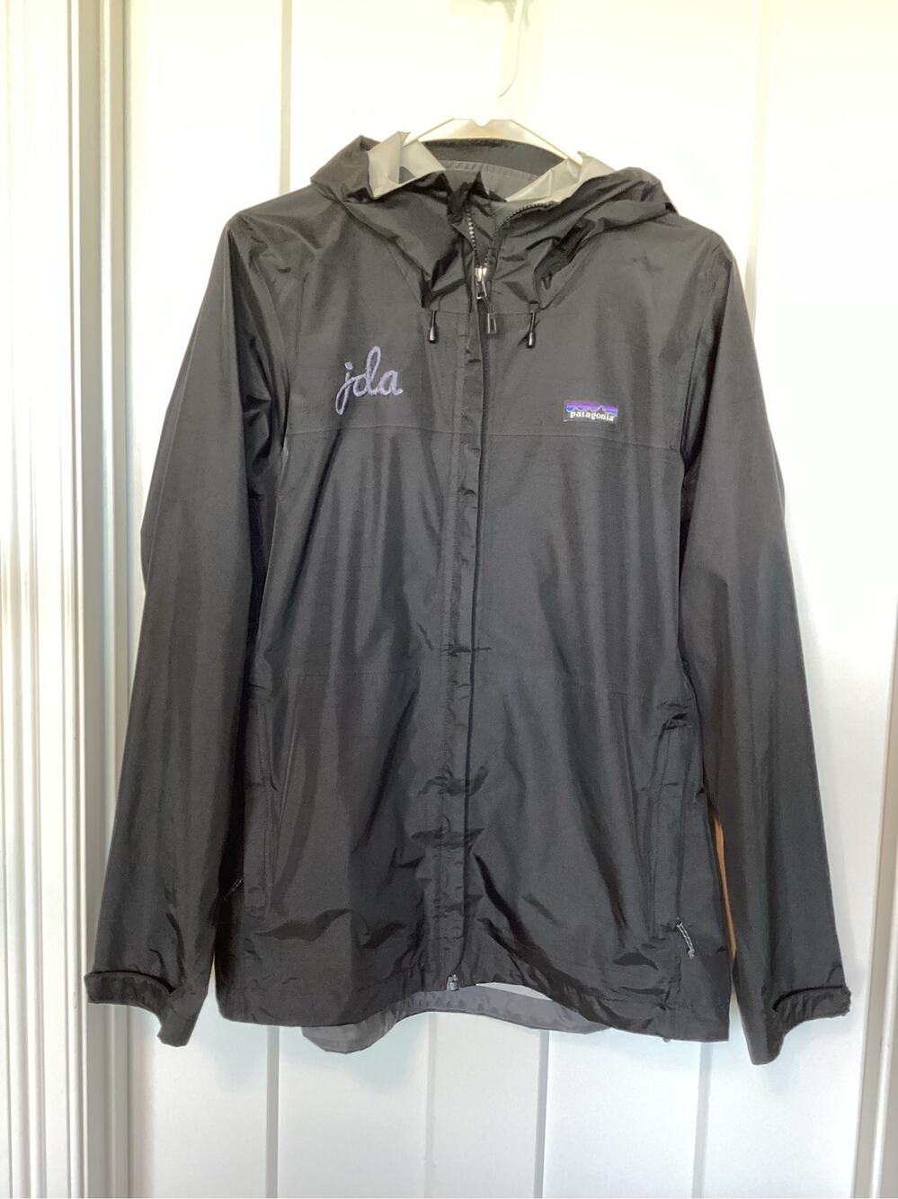 Patagonia H2No Torrentshell Waterproof Rain Jacket Black Womens Large Monogram